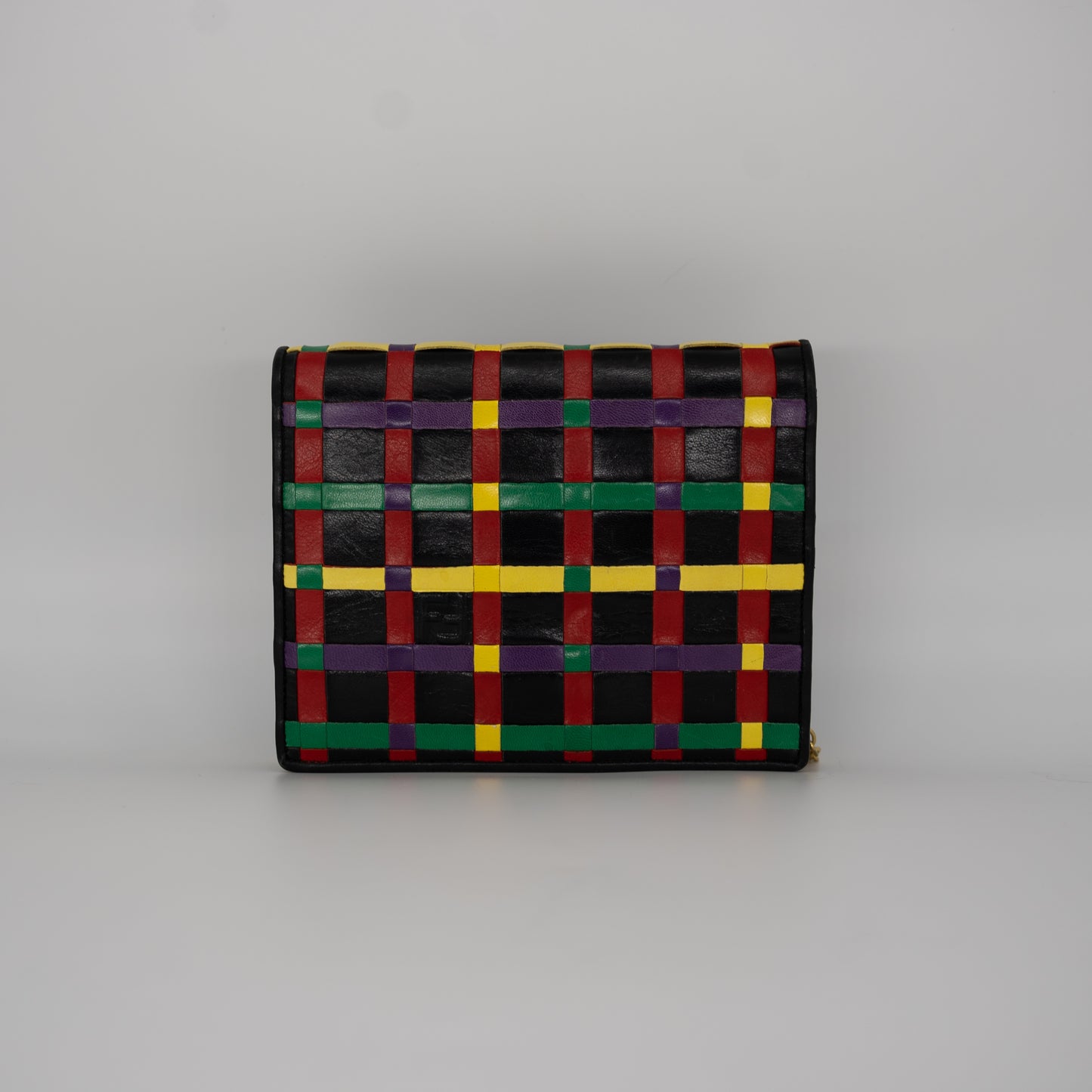 Fendi Colorful Rare Envelope Flap Shoulder Bag 1980's