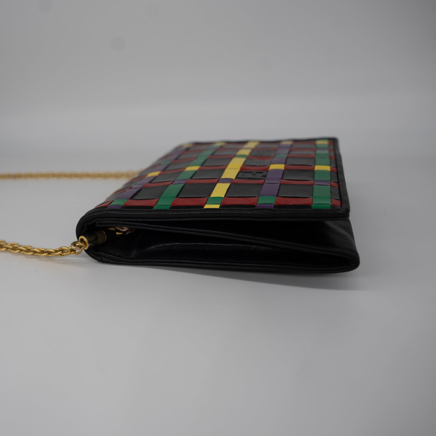 Fendi Colorful Rare Envelope Flap Shoulder Bag 1980's