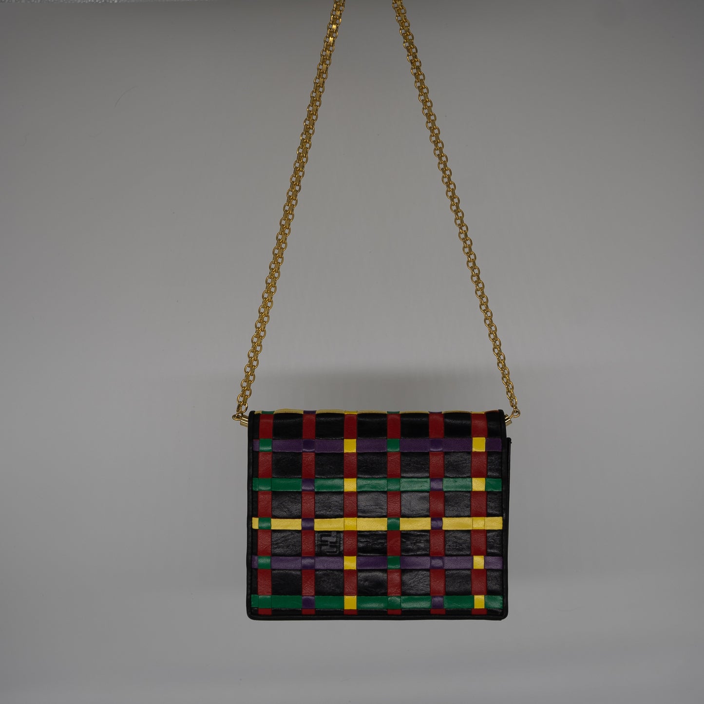 Fendi Colorful Rare Envelope Flap Shoulder Bag 1980's