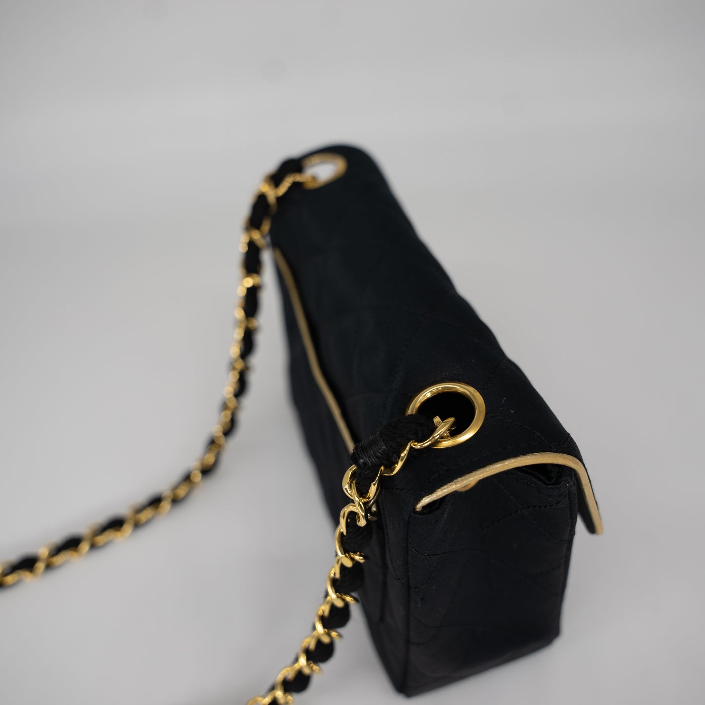 Chanel Classic Mini Square Chain CC Turn Lock Rare 1990s