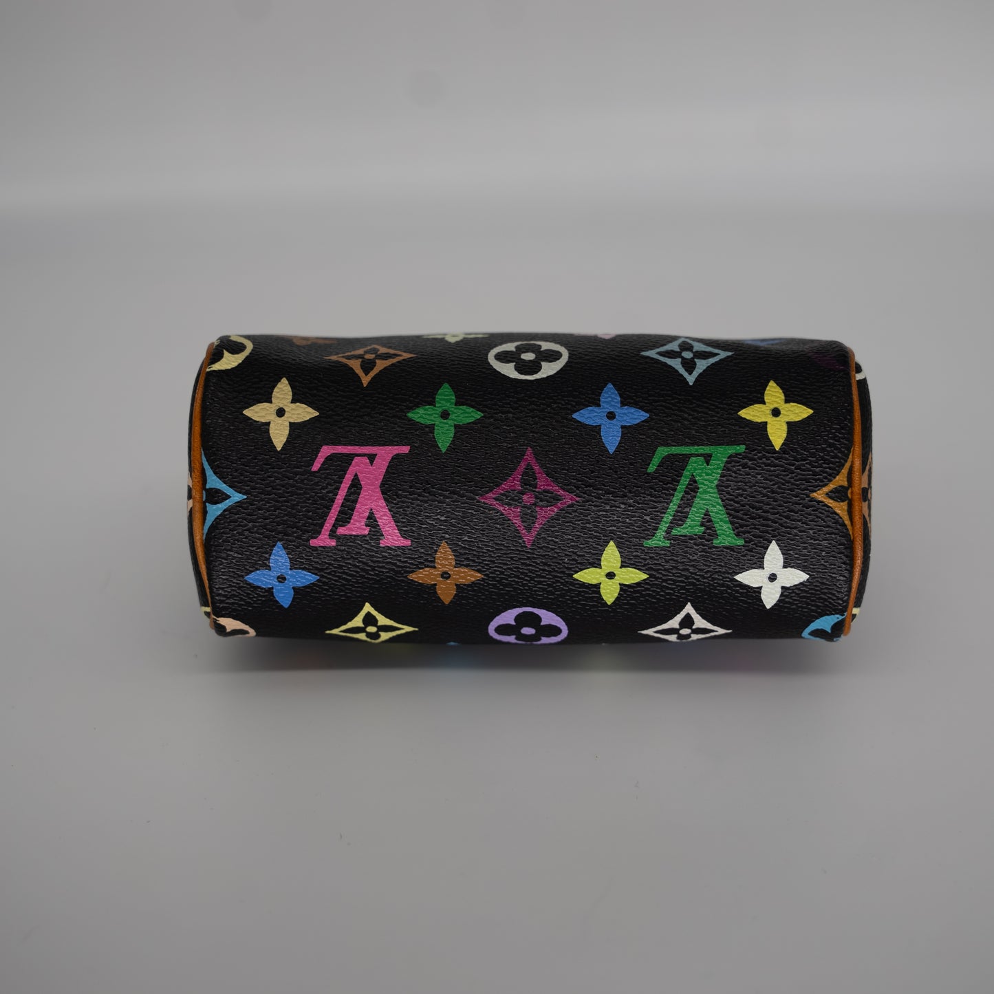 Louis Vuitton Limited Edition Takashi Murakami Multicolor Mini Speedy + Strap