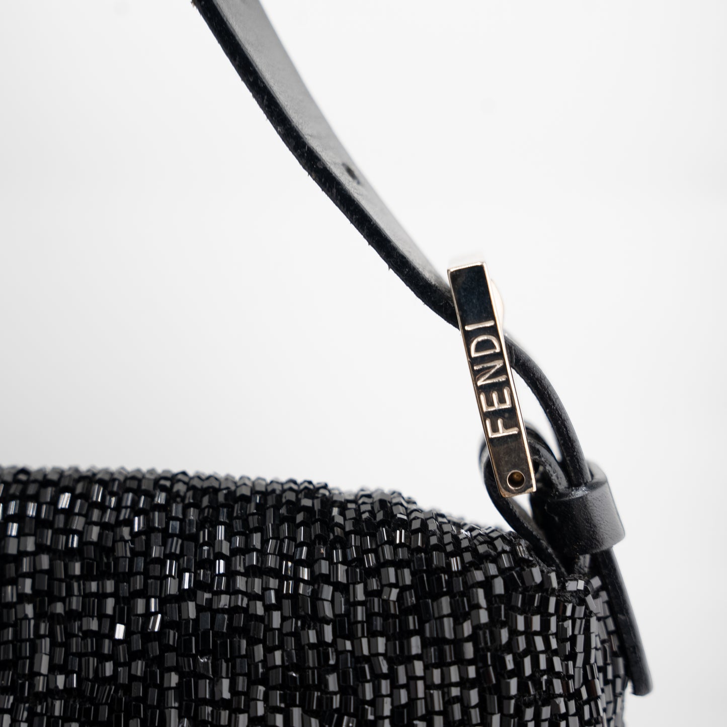 Fendi Baguette Vintage Black Beaded