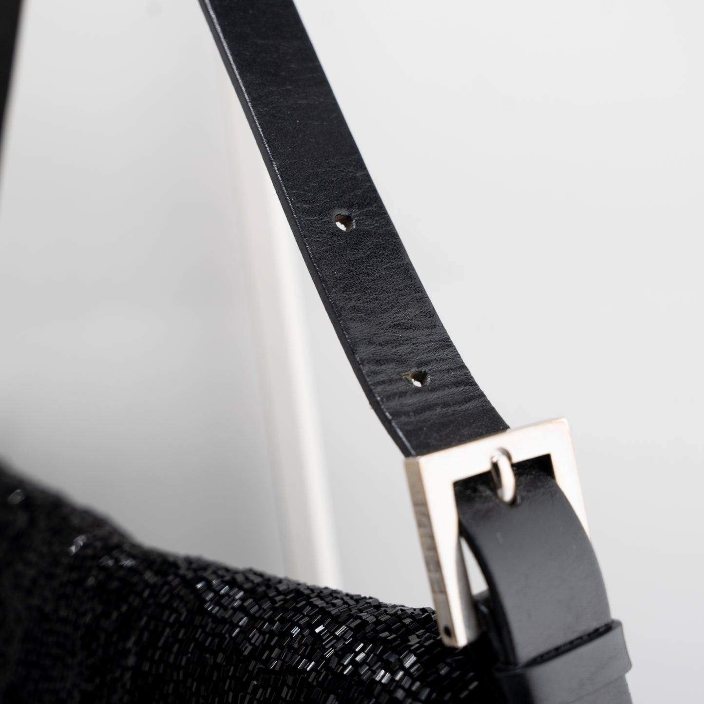 Fendi Baguette Vintage Black Beaded