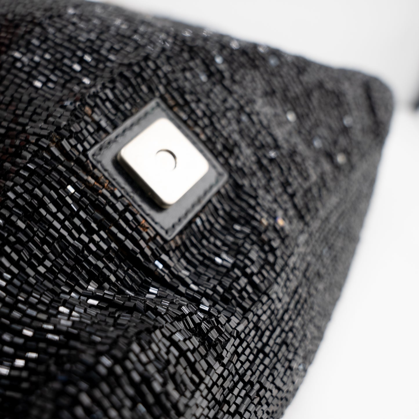 Fendi Baguette Vintage Black Beaded