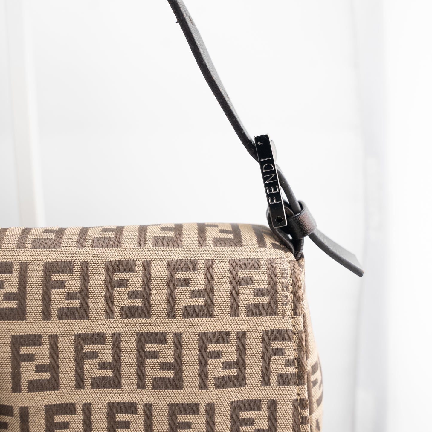 Fendi Canvas Monogram Baguette