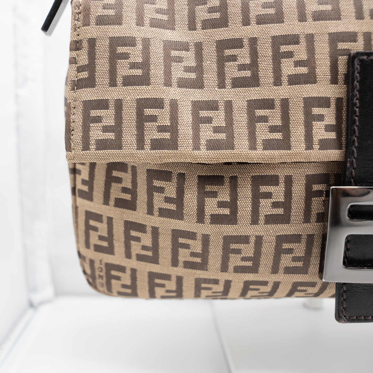 Fendi Canvas Monogram Baguette