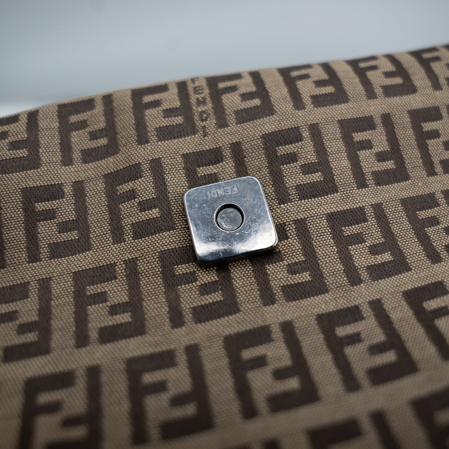 Fendi Canvas Monogram Baguette