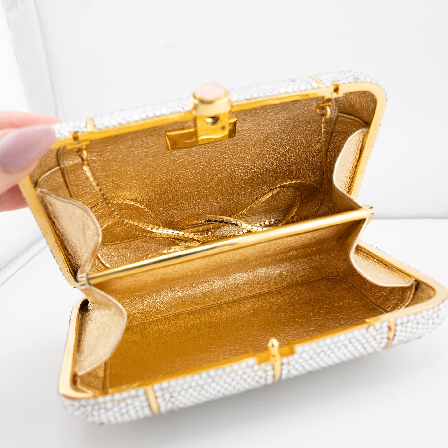 Judith Leiber Vintage Crystal Clutch Evening Bag
