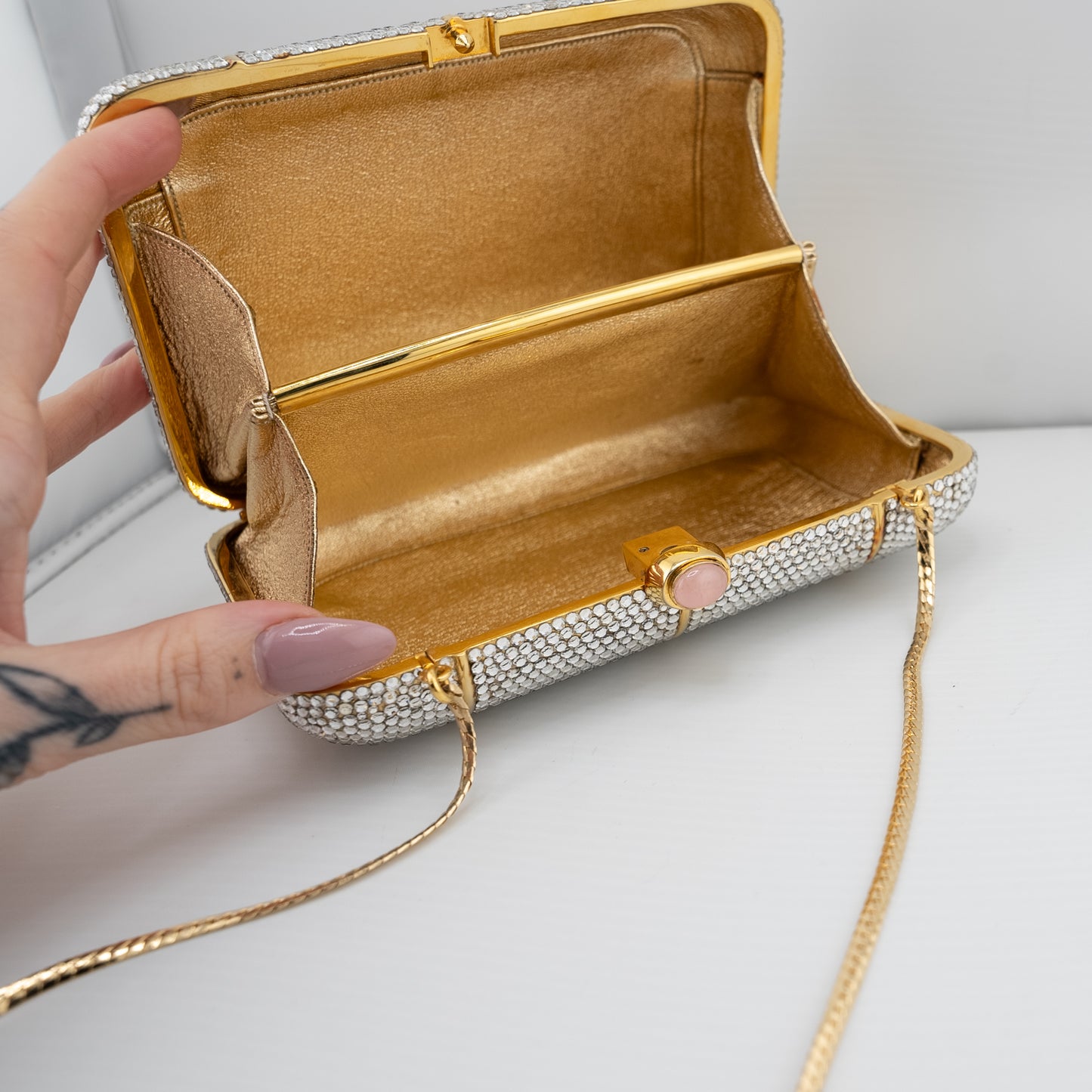Judith Leiber Vintage Crystal Clutch Evening Bag