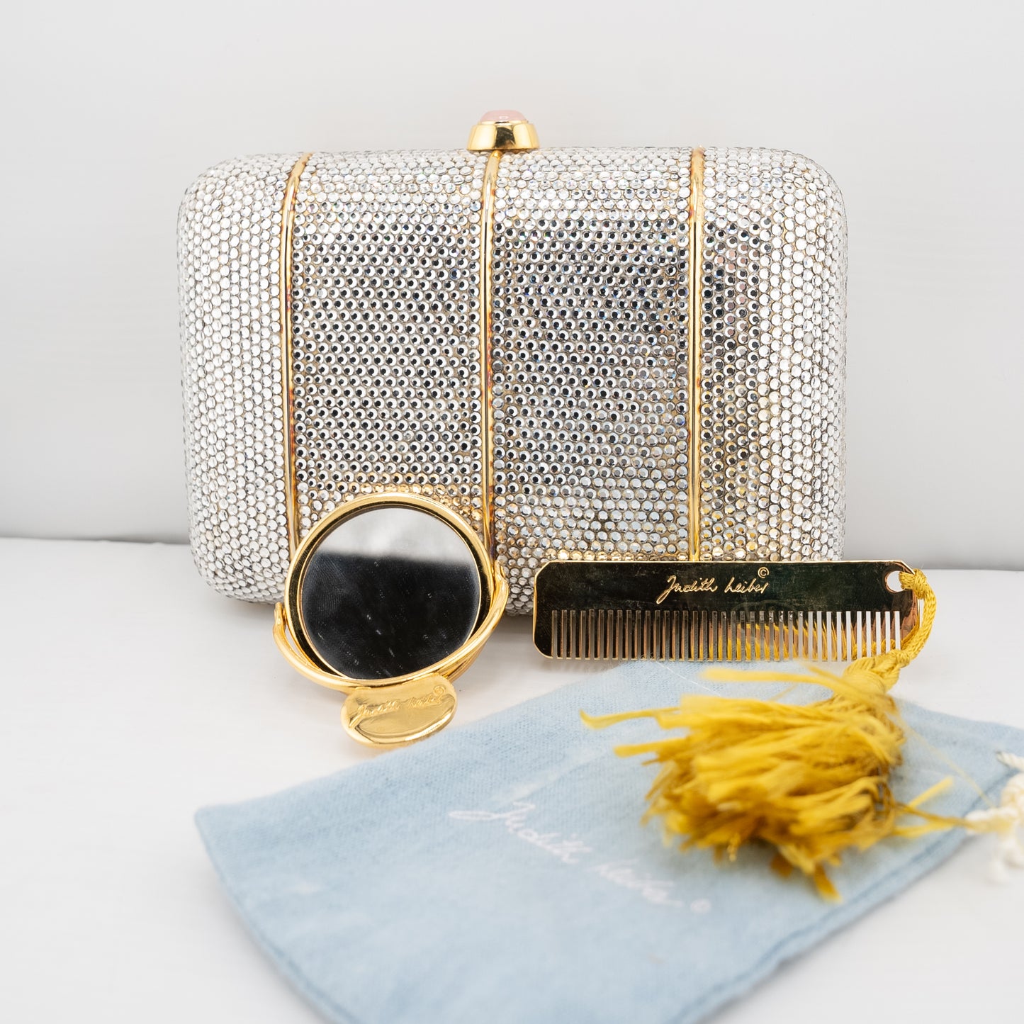 Judith Leiber Vintage Crystal Clutch Evening Bag