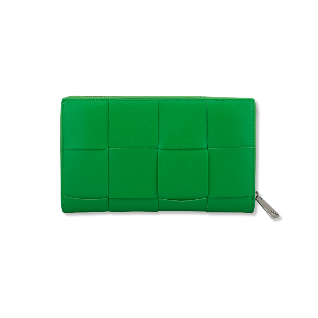 Bottega Veneta Interratio Long Wallet NWT Parakeet