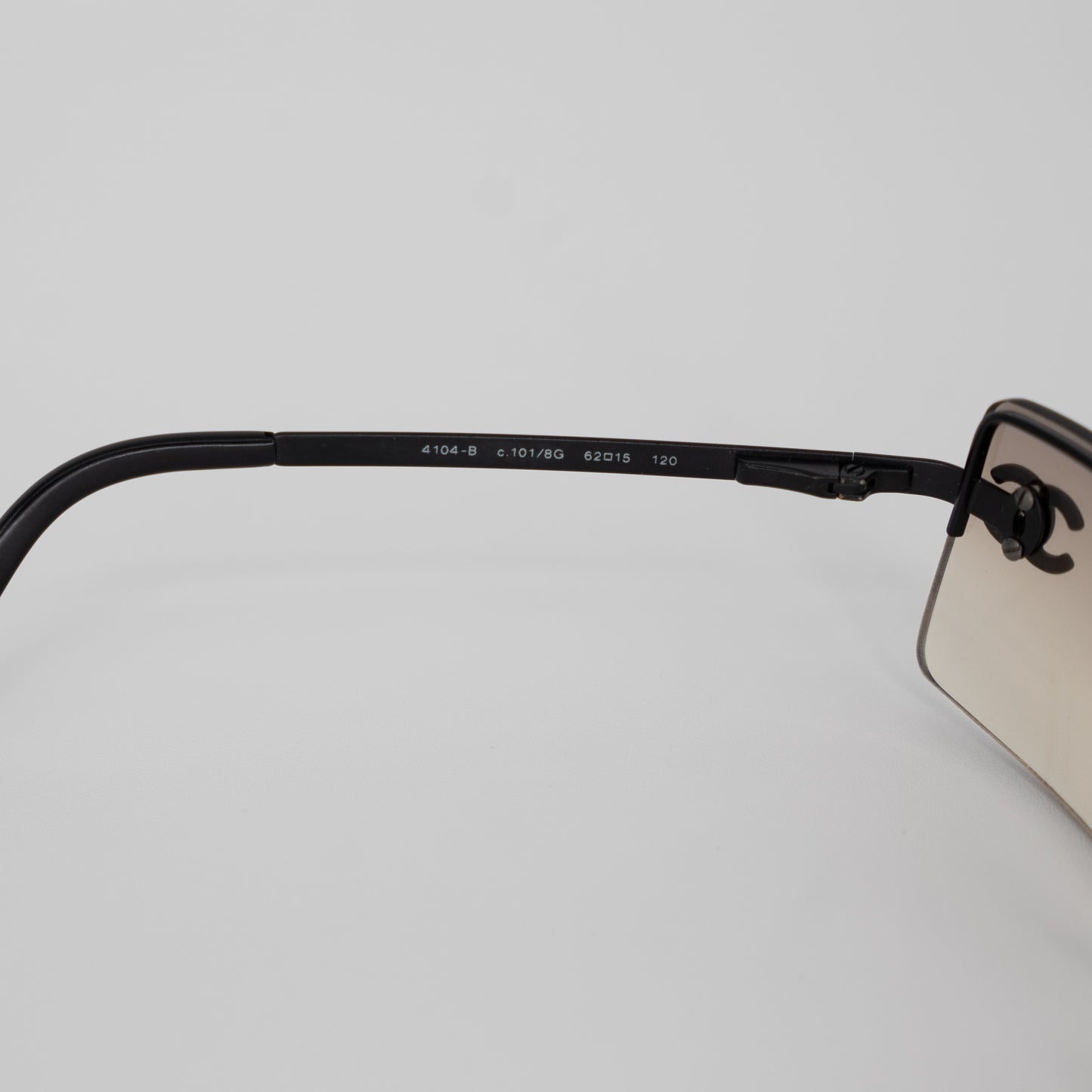 Chanel Sunglasses Vintage CC Black Ombre Crystal