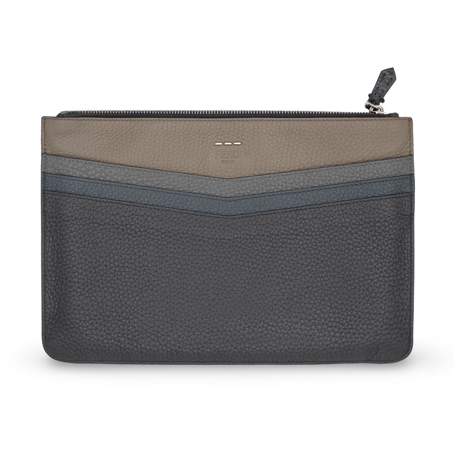 Fendi Leather Large Clutch Laptop Case