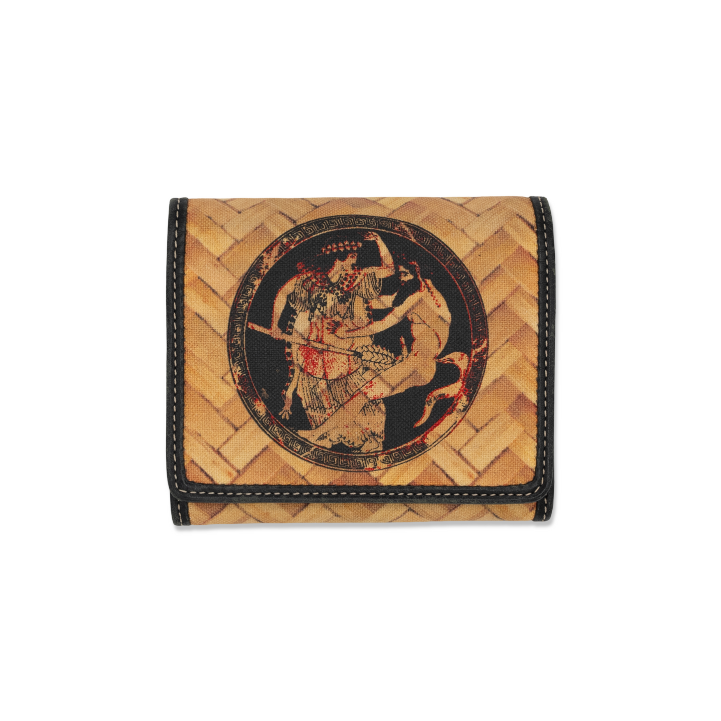 Vivienne Westwood Greek Wallet Basketweave Print SS 2000