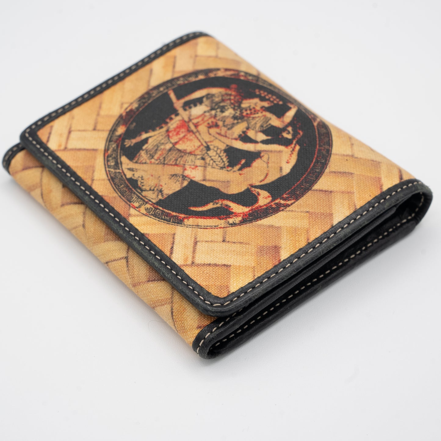 Vivienne Westwood Greek Wallet Basketweave Print SS 2000