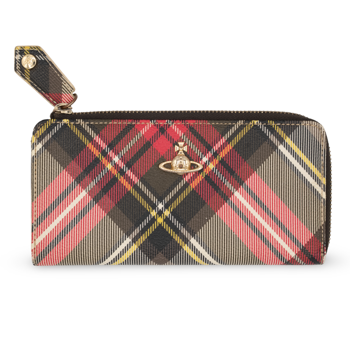 Vivienne Westwood Tartan Plaid Long Wallet