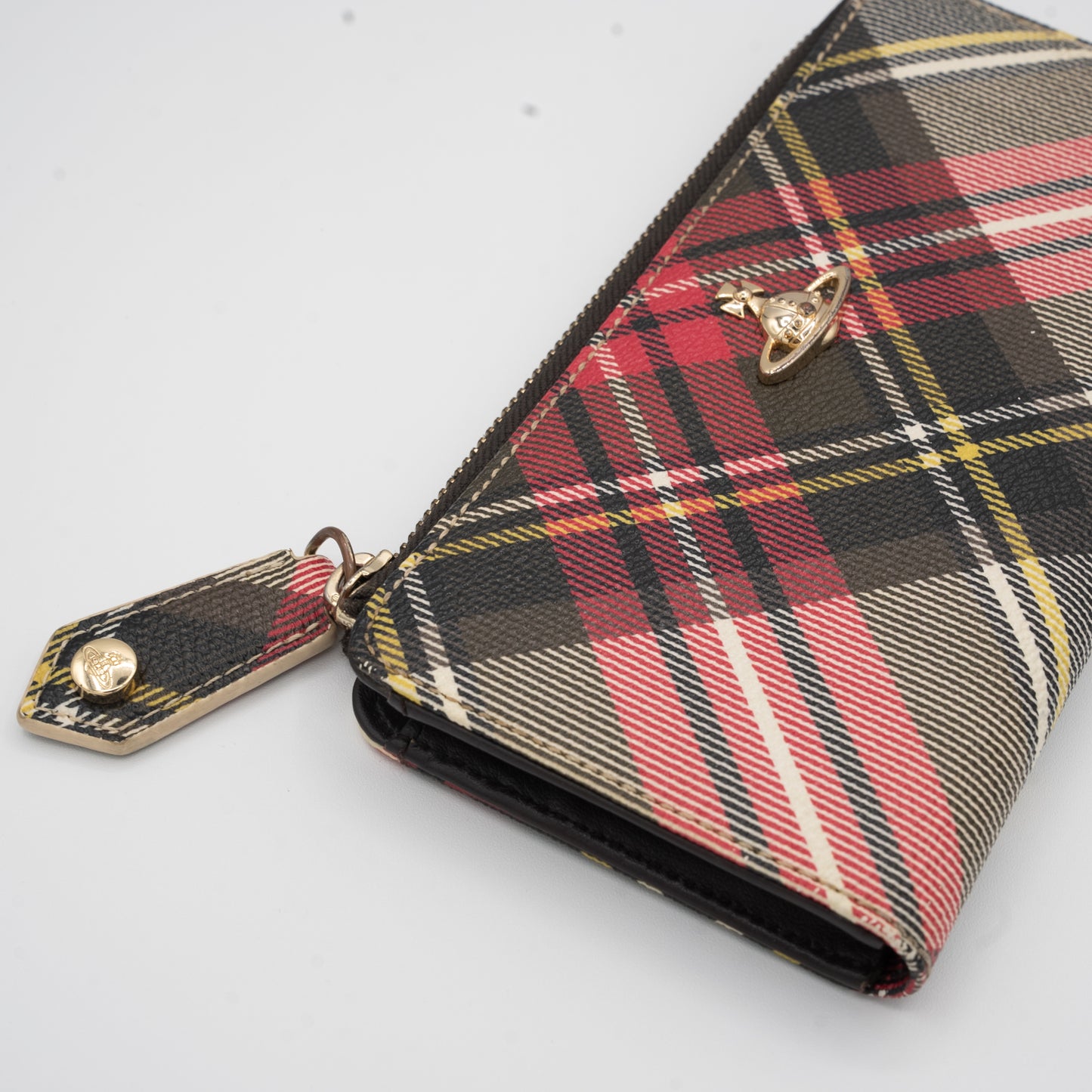 Vivienne Westwood Tartan Plaid Long Wallet