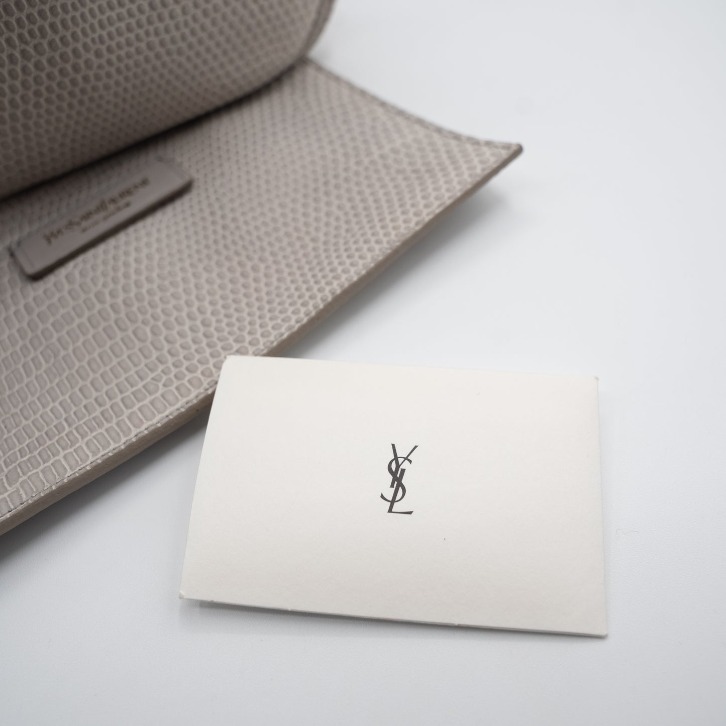 Yves Saint Laurent Rare Y-Bow Exotic Lizard Bowler Handbag Rare