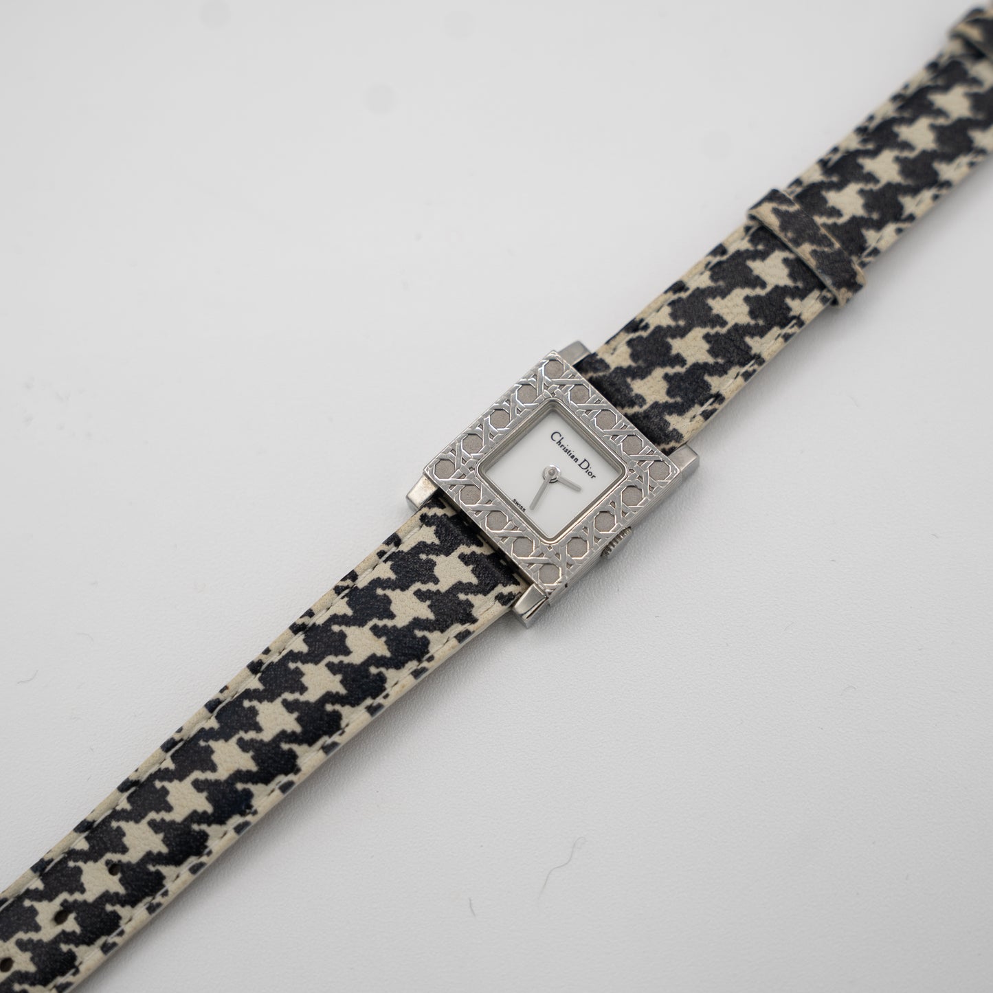 Christian Dior Vintage Houndstooth Watch
