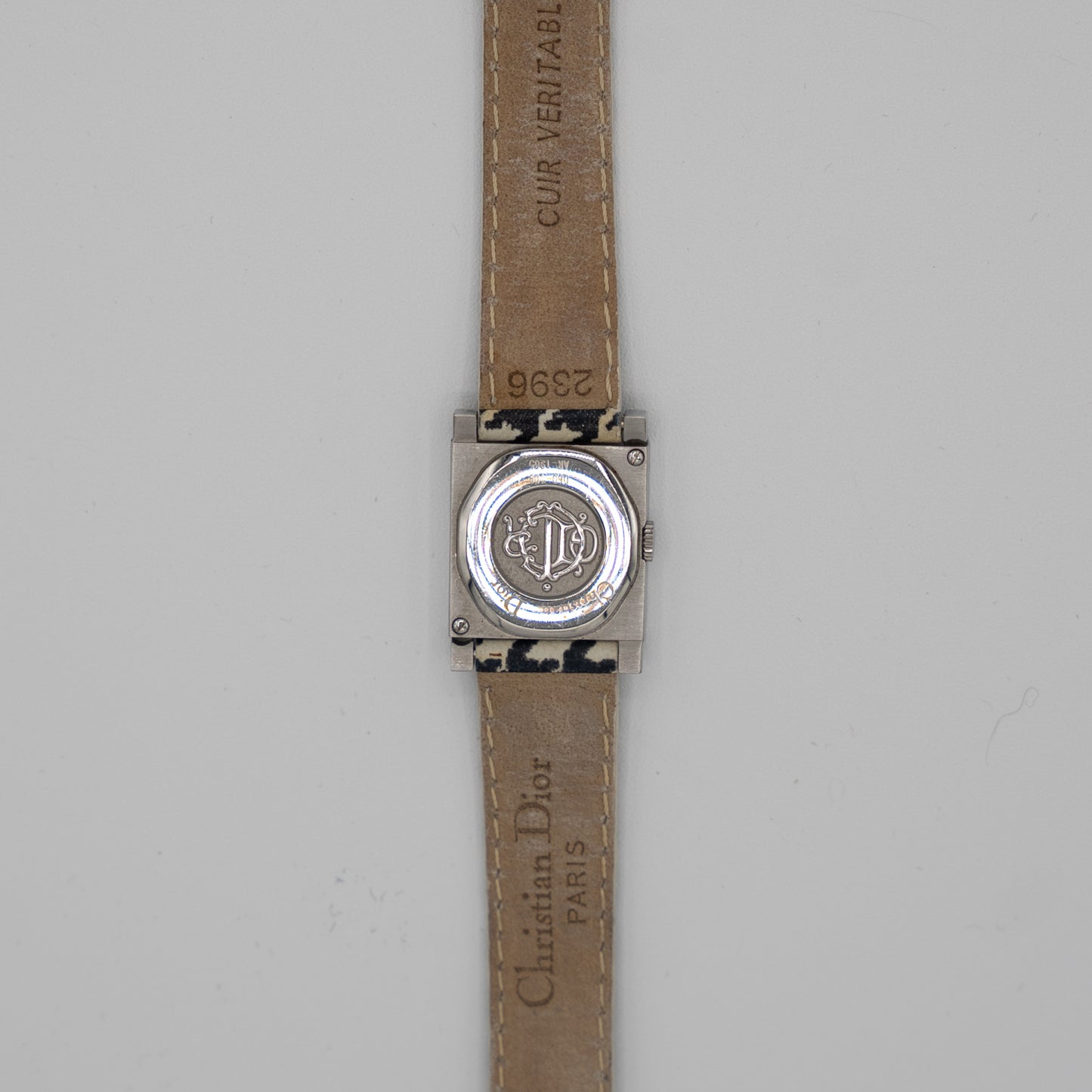 Christian Dior Vintage Houndstooth Watch