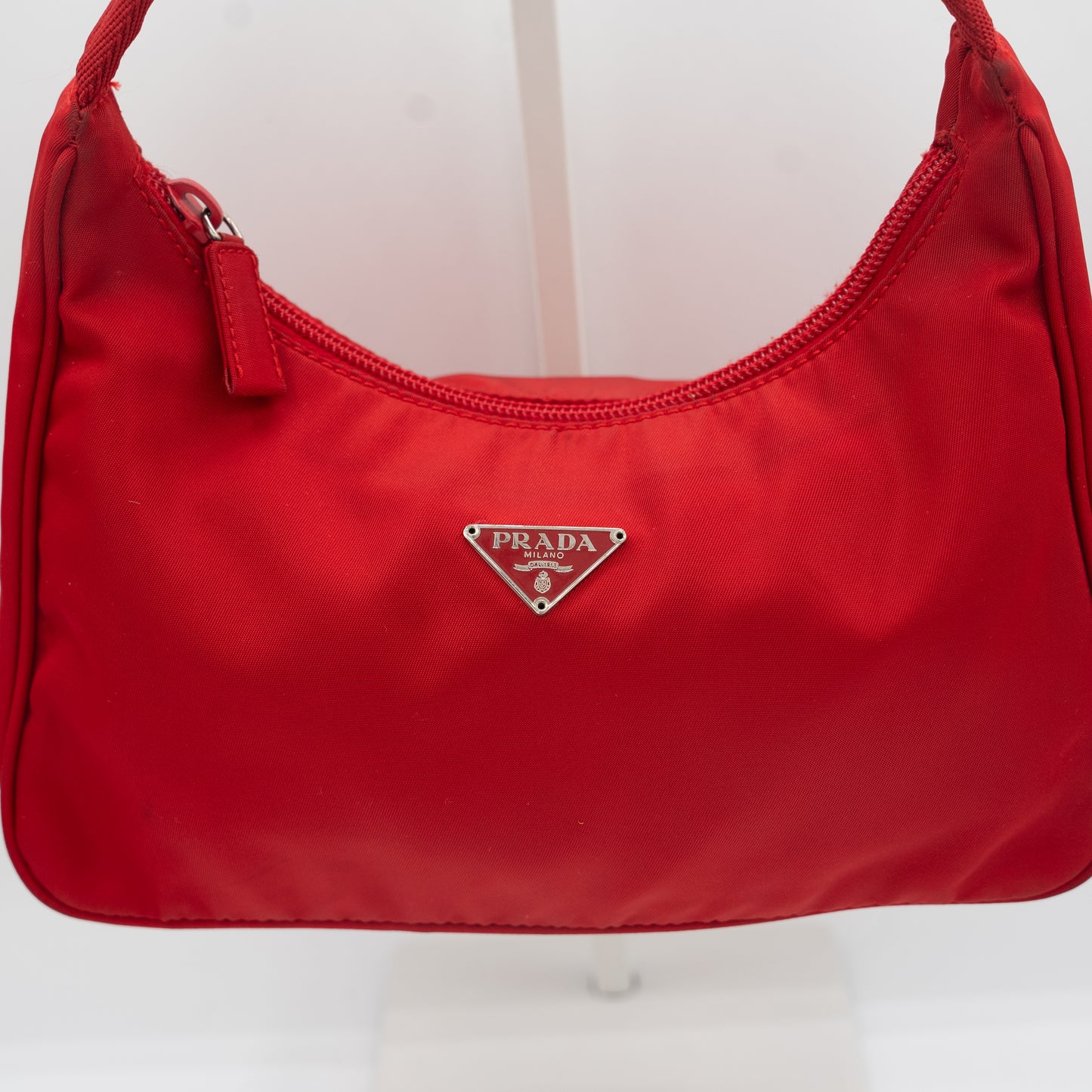 Prada Red Nylon Re Edition 2000 Hand Bag