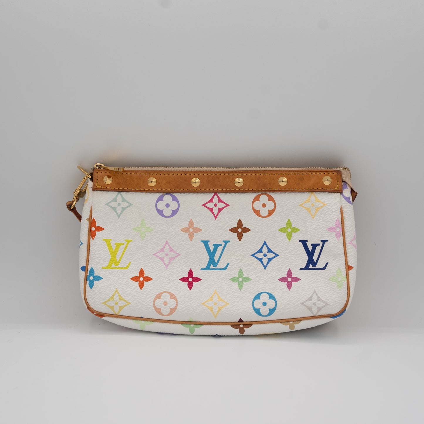 Louis Vuitton Vintage Takashi Murakami Collection Pochette Long Crossbody Strap