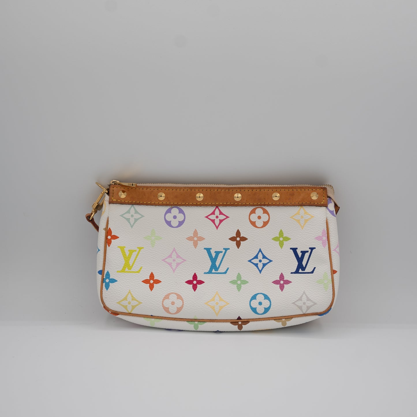 Louis Vuitton Vintage Takashi Murakami Collection Pochette Long Crossbody Strap