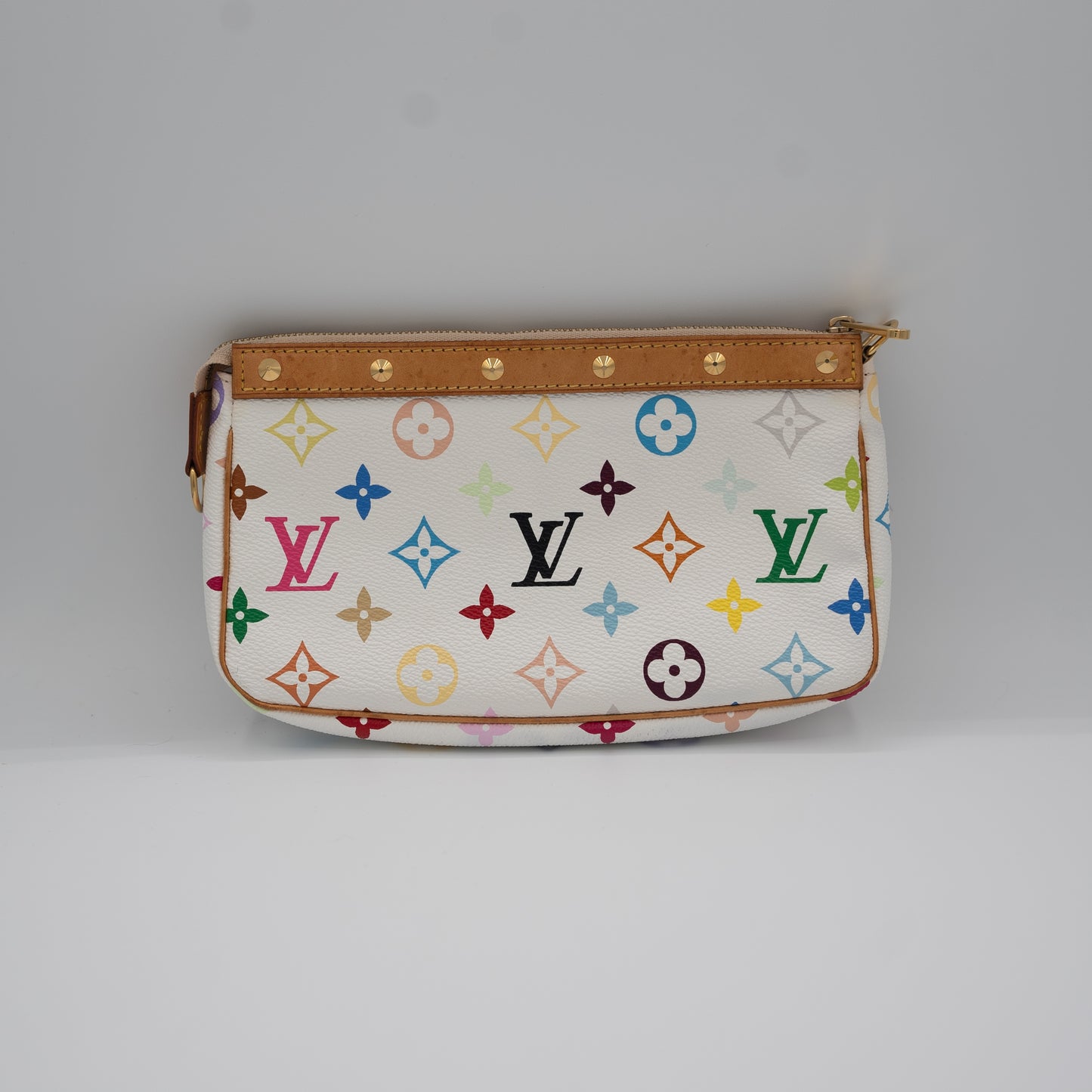 Louis Vuitton Vintage Takashi Murakami Collection Pochette Long Crossbody Strap
