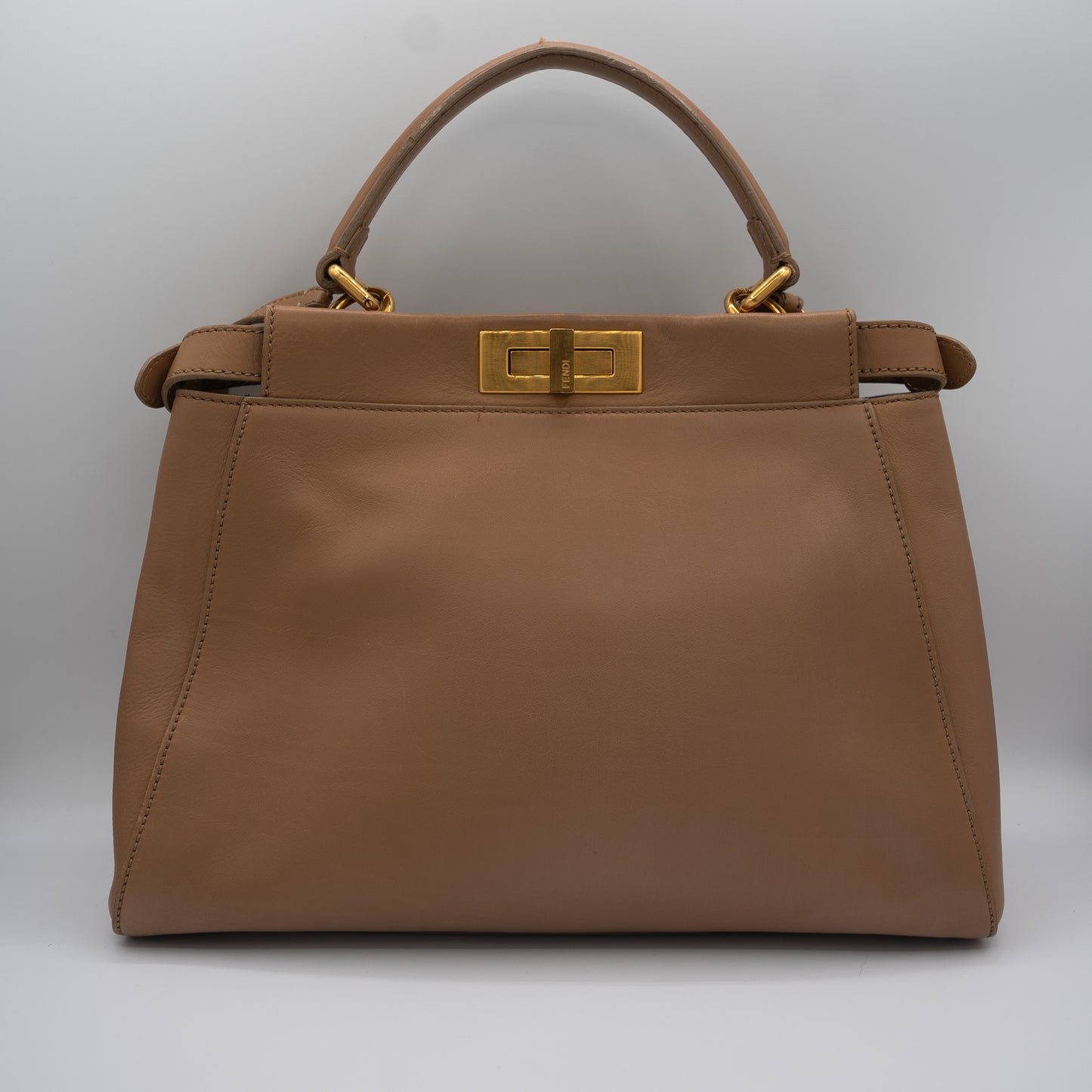 Fendi Peekaboo Soft Medium Brown/Tan 2Way Handbag