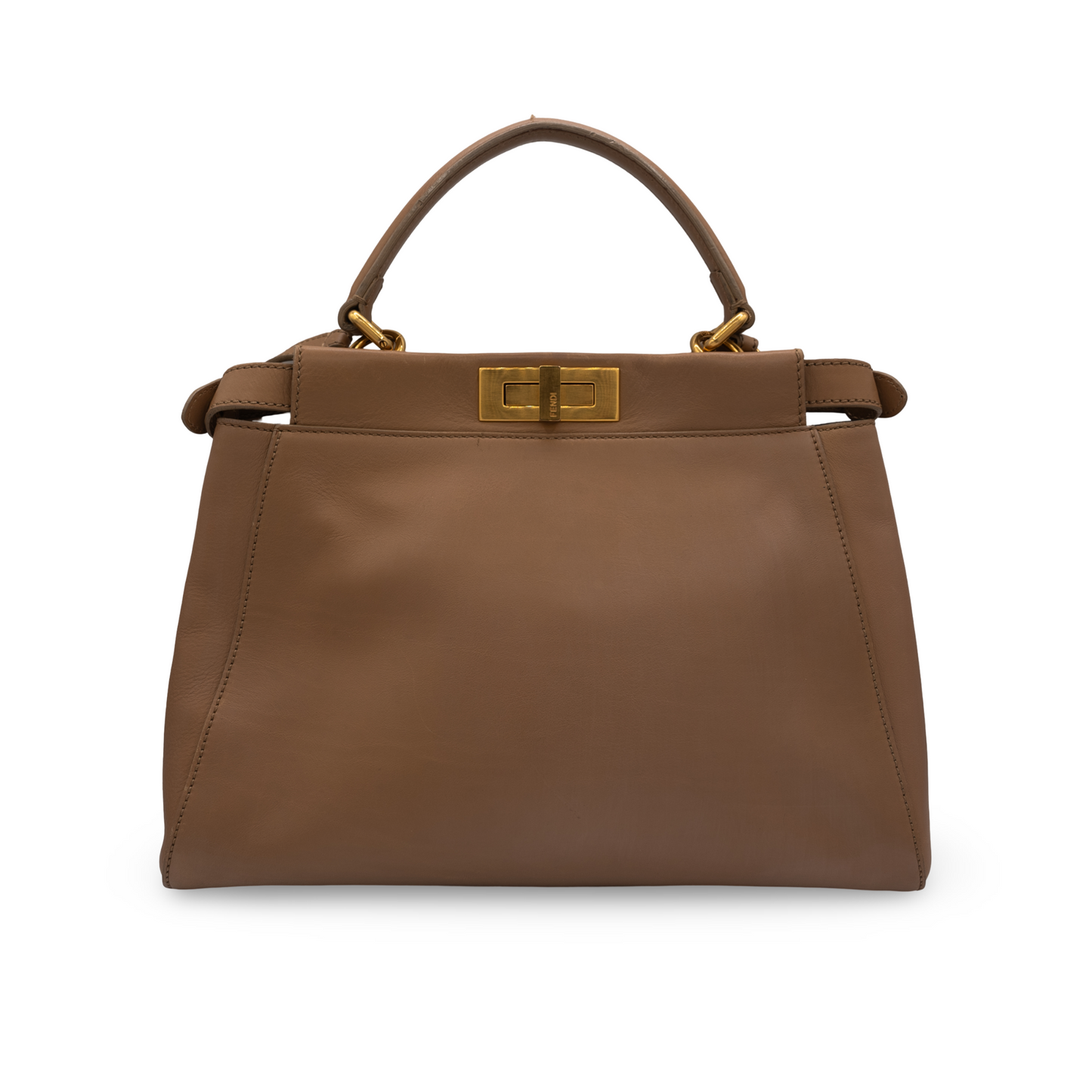 Fendi Peekaboo Soft Medium Brown/Tan 2Way Handbag