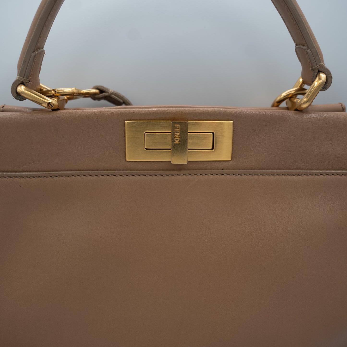 Fendi Peekaboo Soft Medium Brown/Tan 2Way Handbag