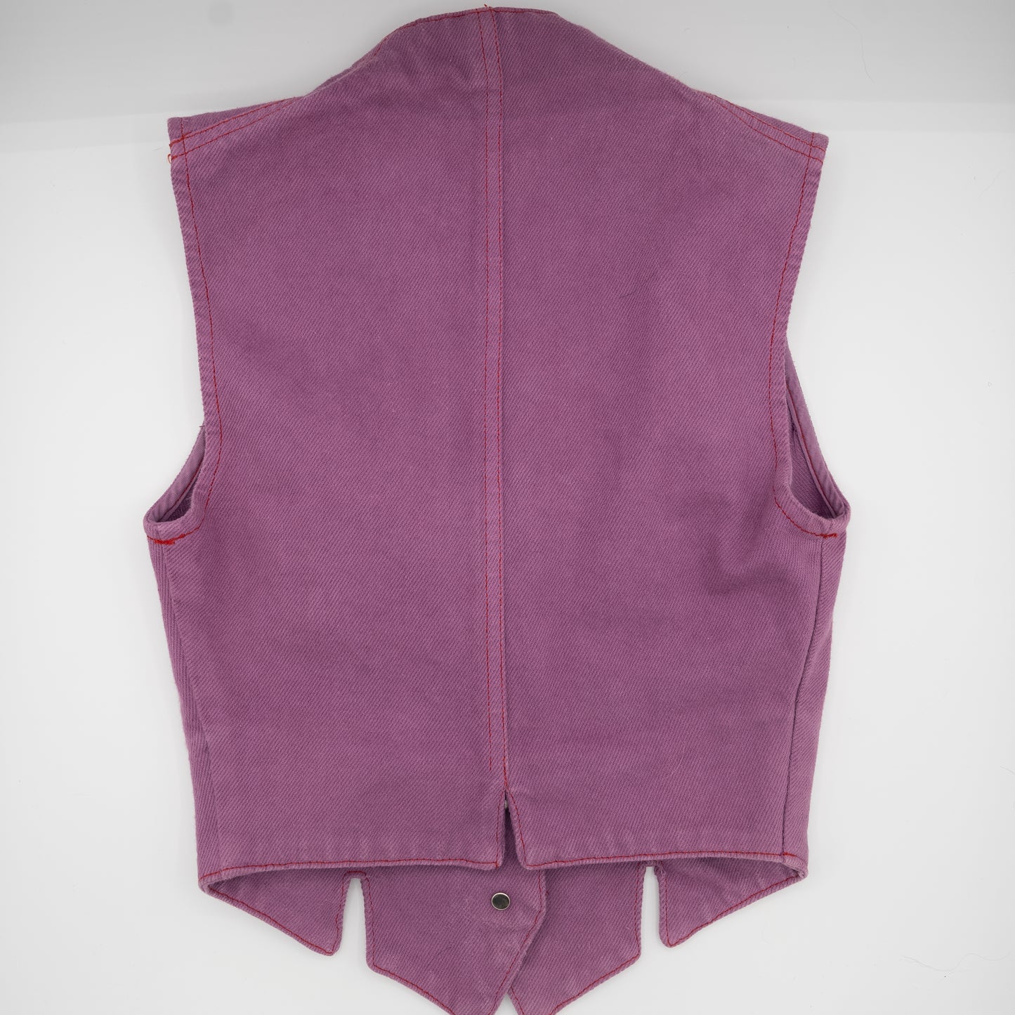 Vivienne Westwood S/S 1994 "Cafe Society" Vintage Denim Purple Matching Skirt Vest Set