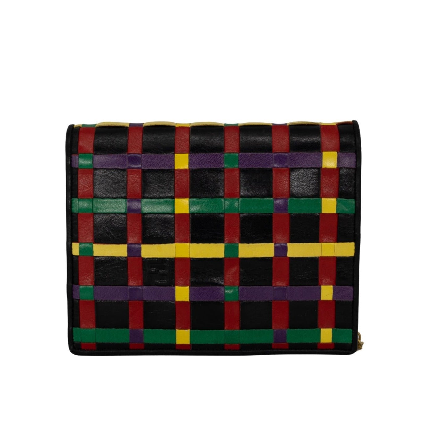 Fendi Colorful Rare Envelope Flap Shoulder Bag 1980's