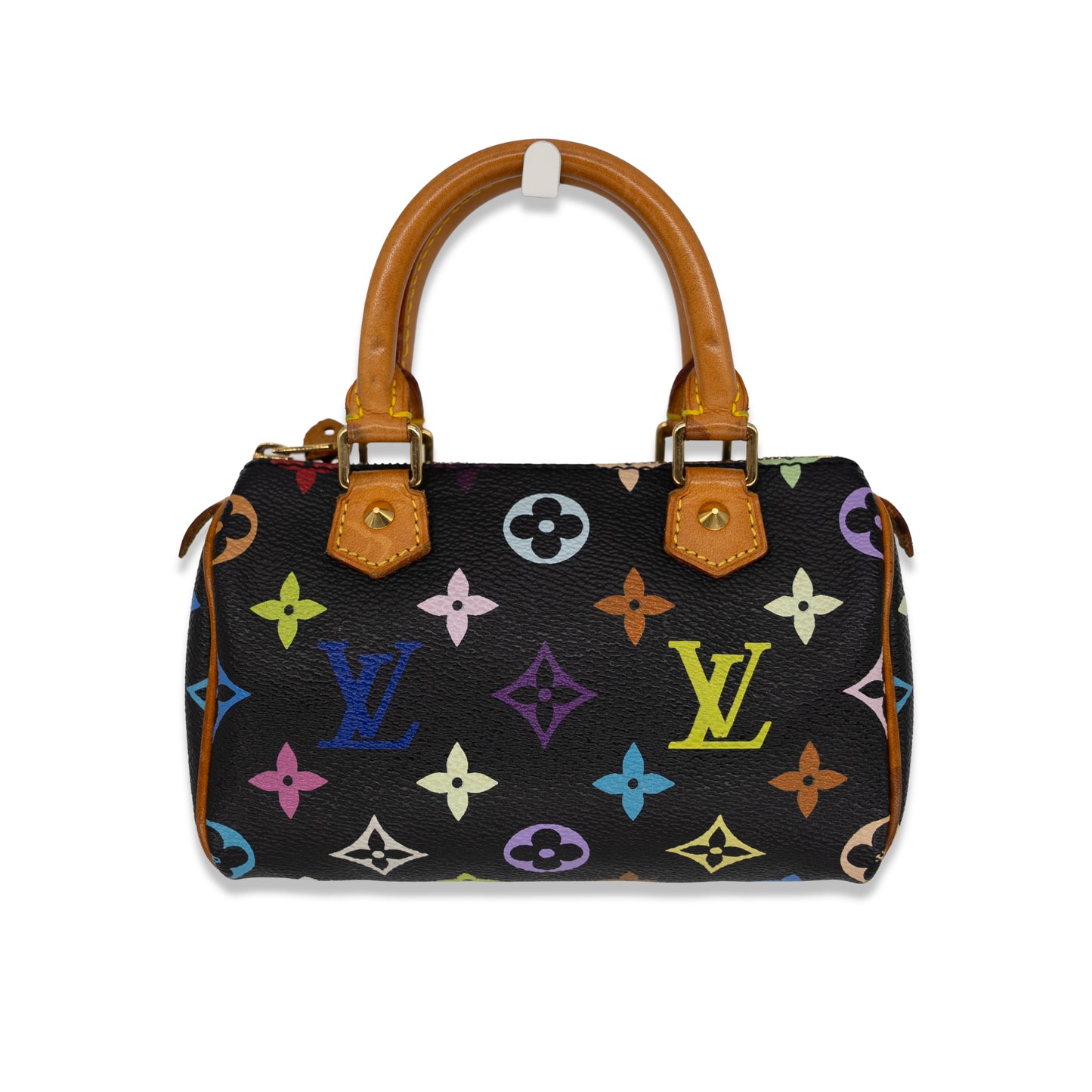 Louis Vuitton Limited Edition Takashi Murakami Multicolor Mini Speedy + Strap