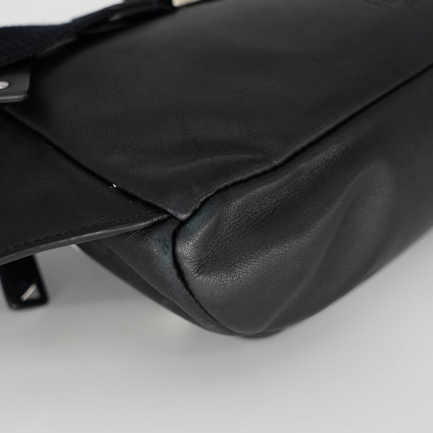 Valentino Garavani Calfskin Go Logo Black White Belt Bag