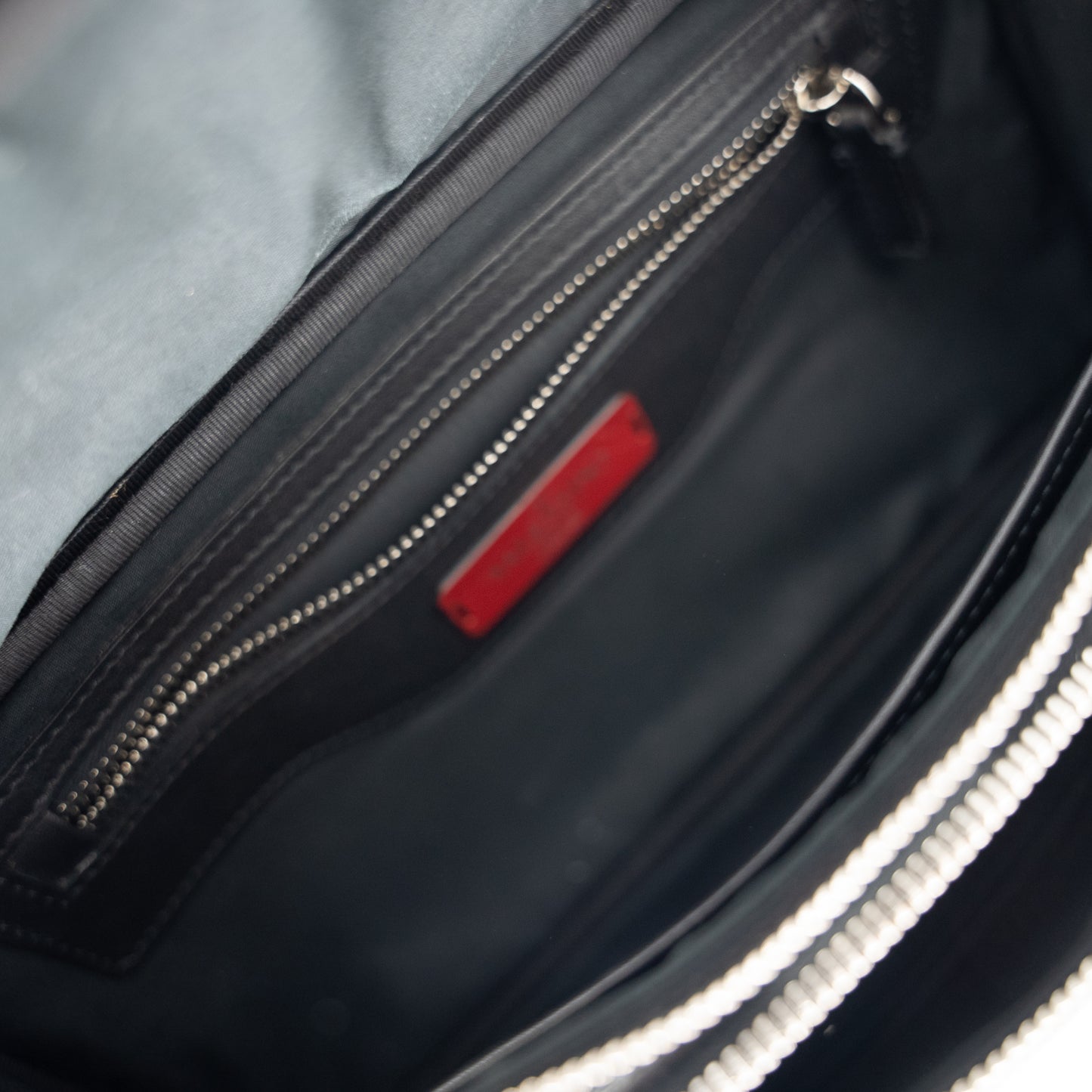 Valentino Garavani Calfskin Go Logo Black White Belt Bag