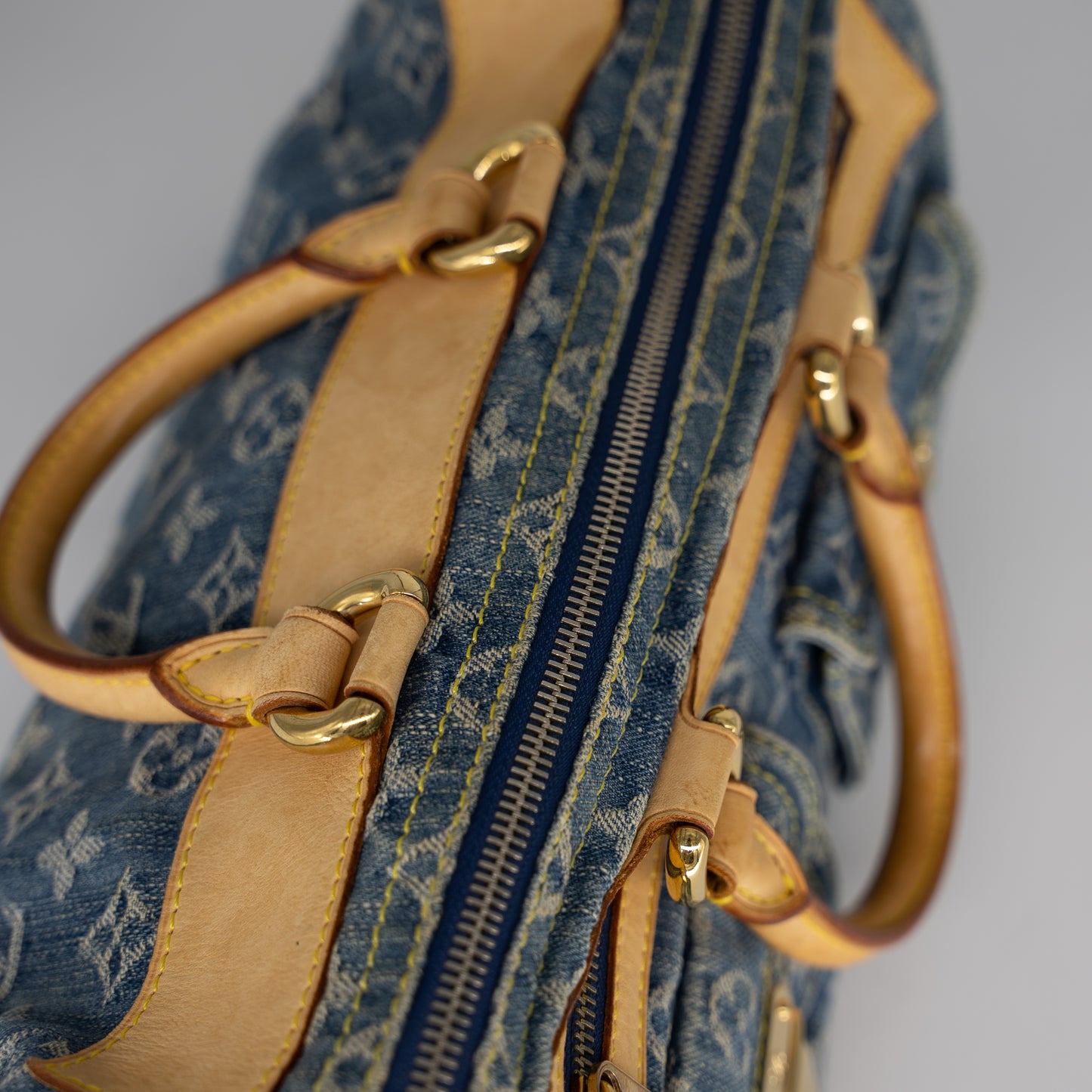 Louis Vuitton Neo Speedy Blue Denim Vintage