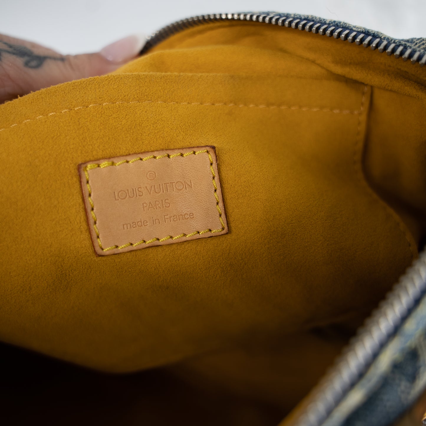 Louis Vuitton Neo Speedy Blue Denim Vintage