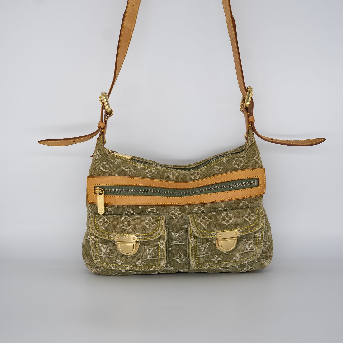 Louis Vuitton Baggy Denim Green Crossbody
