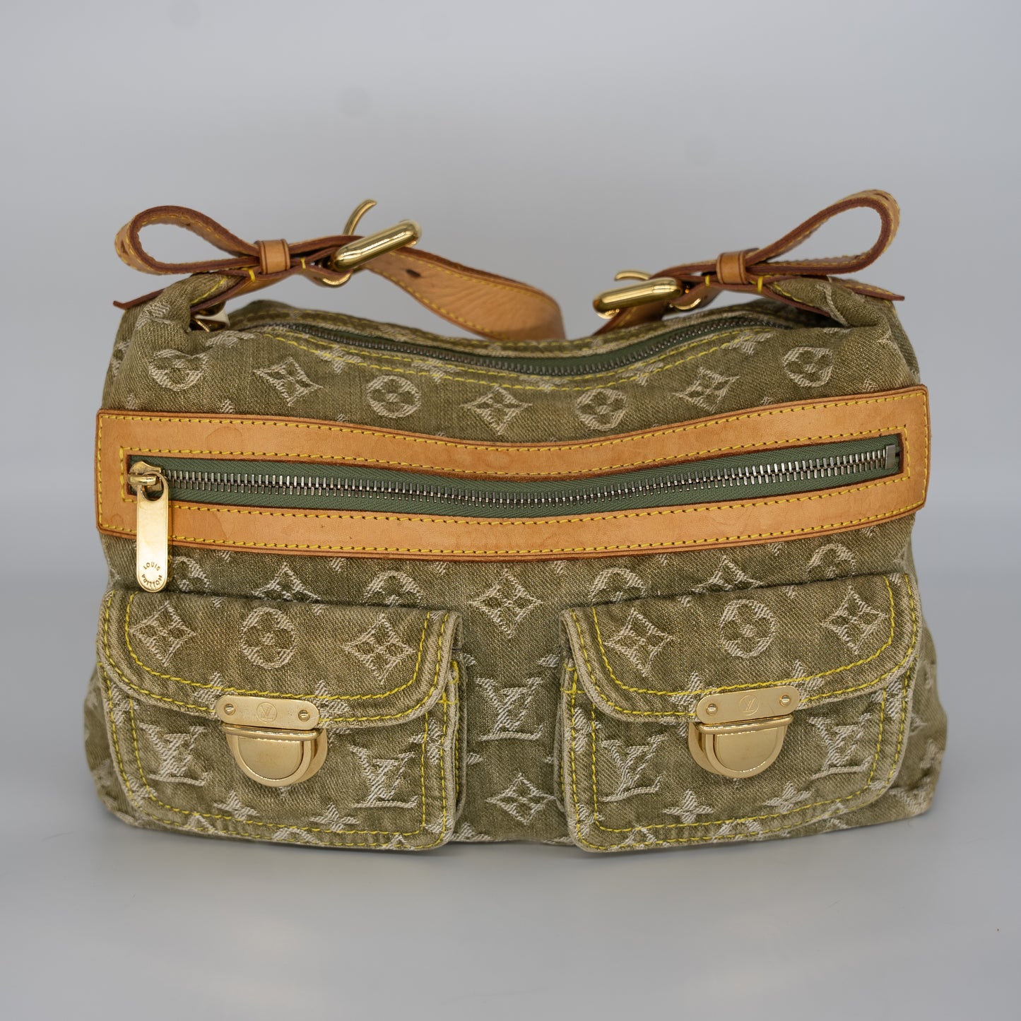 Louis Vuitton Baggy Denim Green Crossbody
