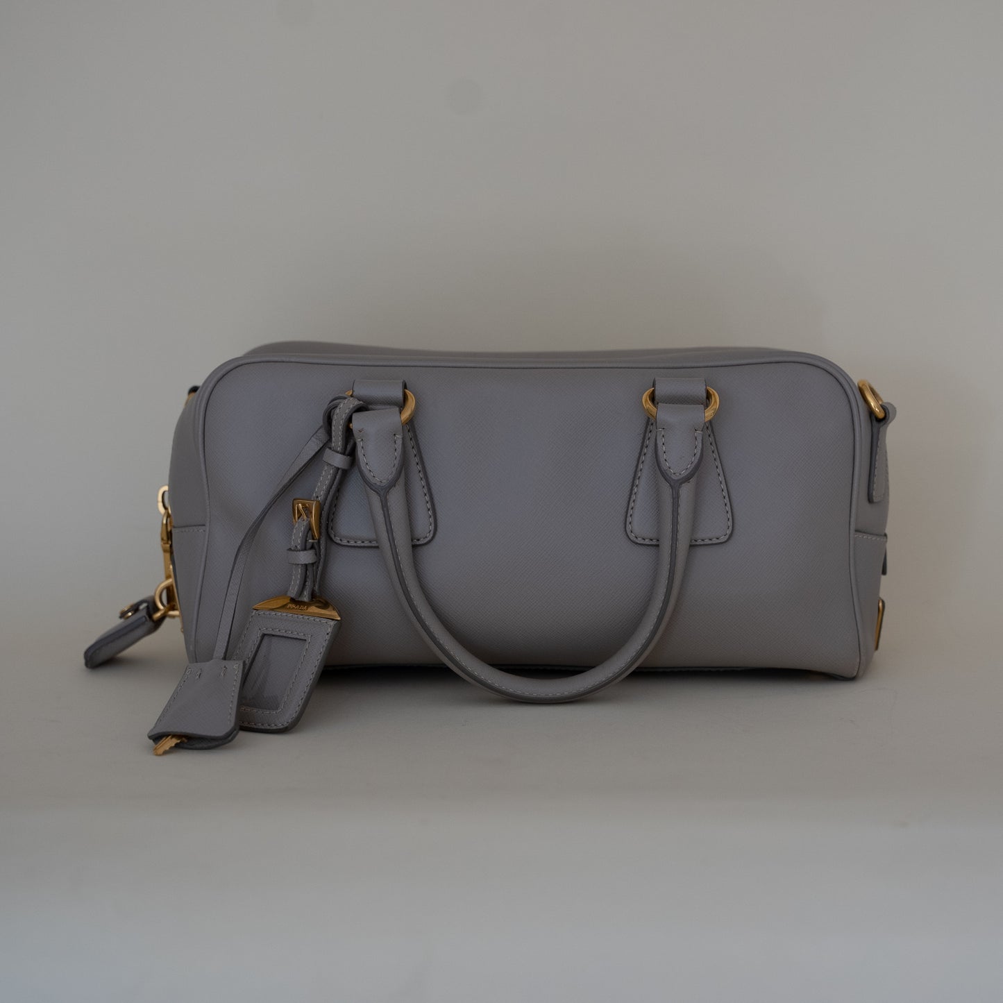 Prada Saffiano Lux Galleria Bauletto East West - Beige