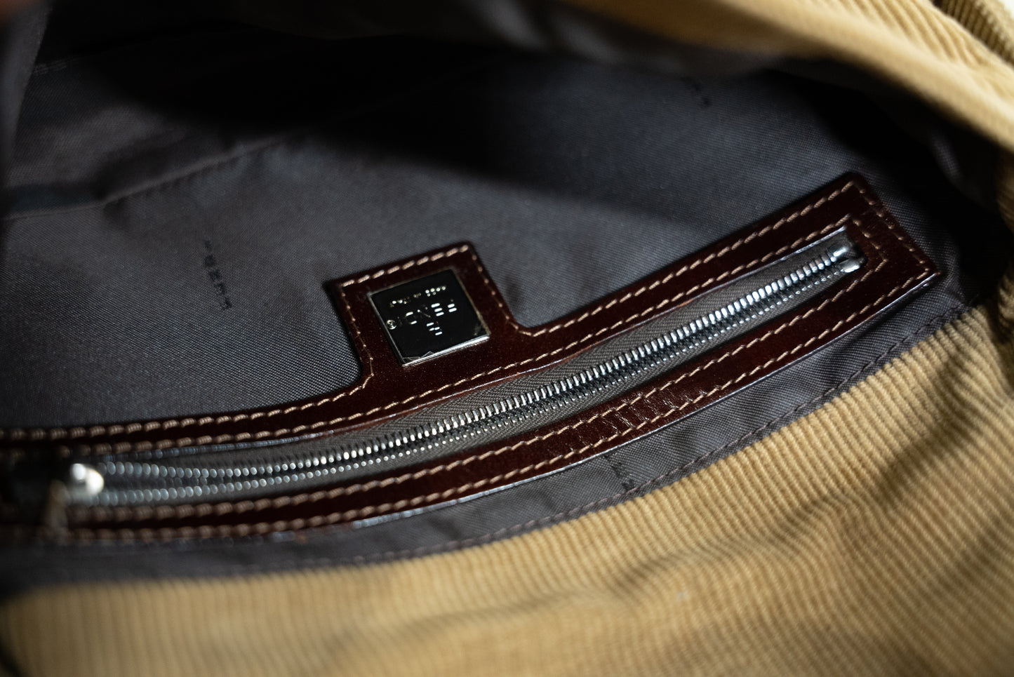Fendi Baguette - Beige Corduroy