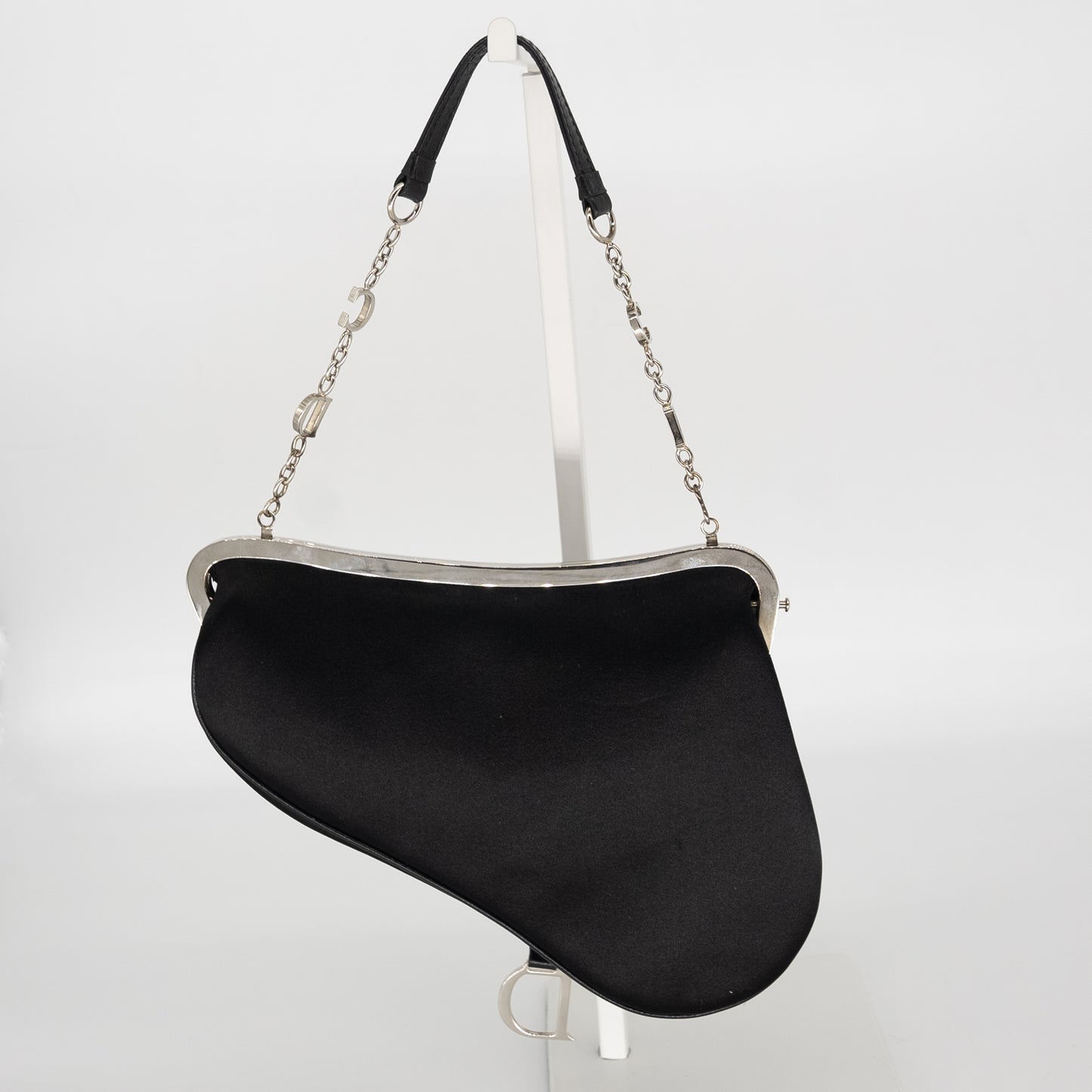 Christian Dior Embellished Beaded Black Mini Saddle Bag Limited Edition - Rare