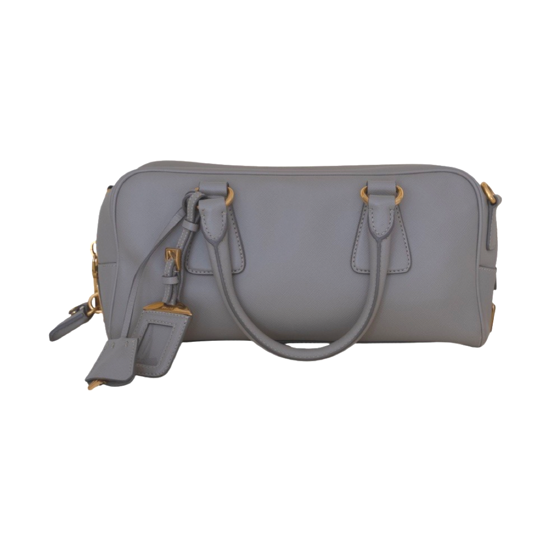 Prada Saffiano Lux Galleria Bauletto East West - Beige