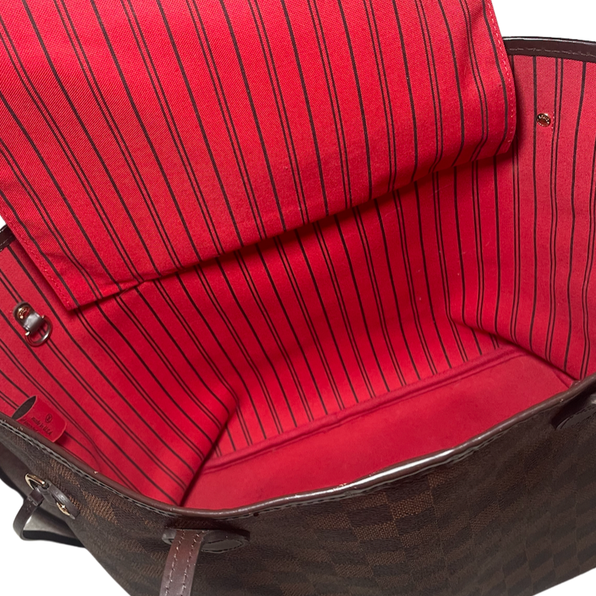 Louis Vuitton Damier Ebene Neverful MM Full Set