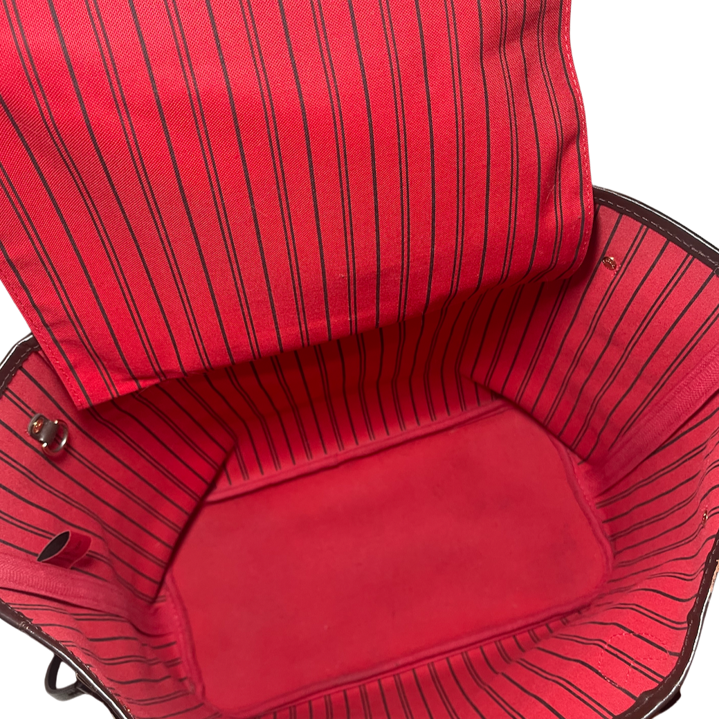 Louis Vuitton Damier Ebene Neverful MM Full Set