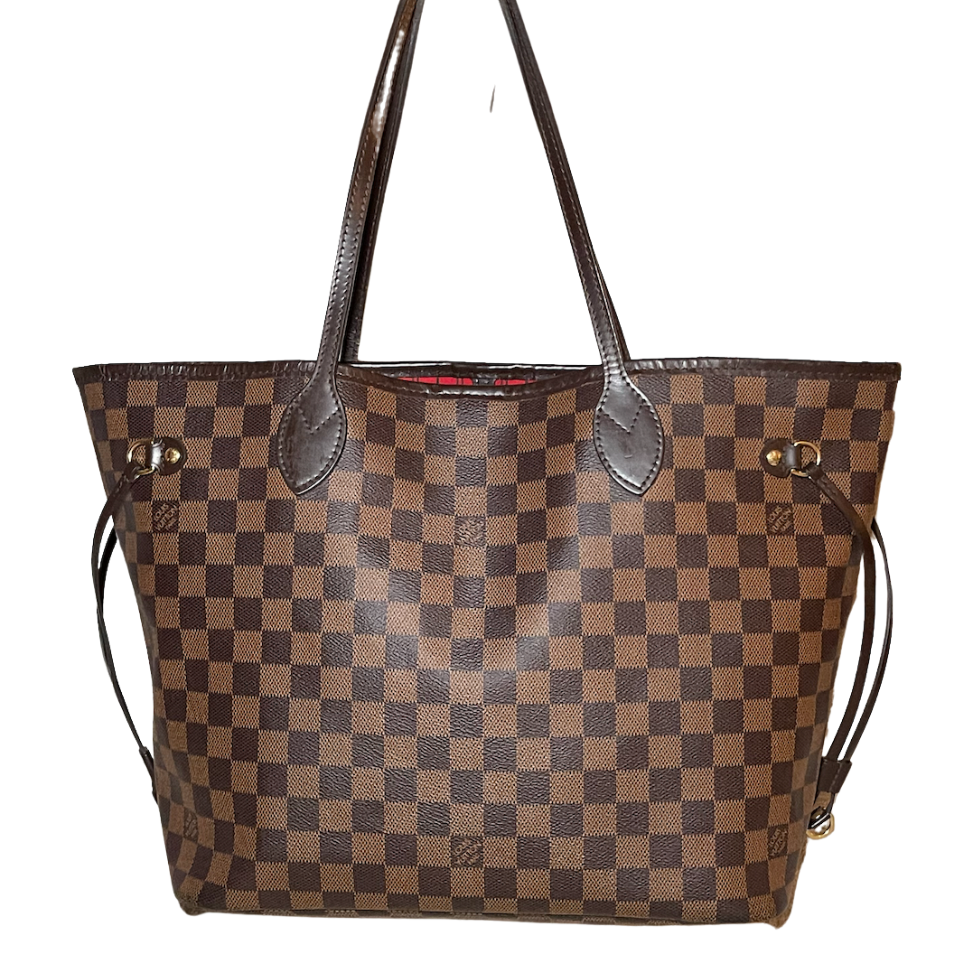 Louis Vuitton Damier Ebene Neverful MM Full Set