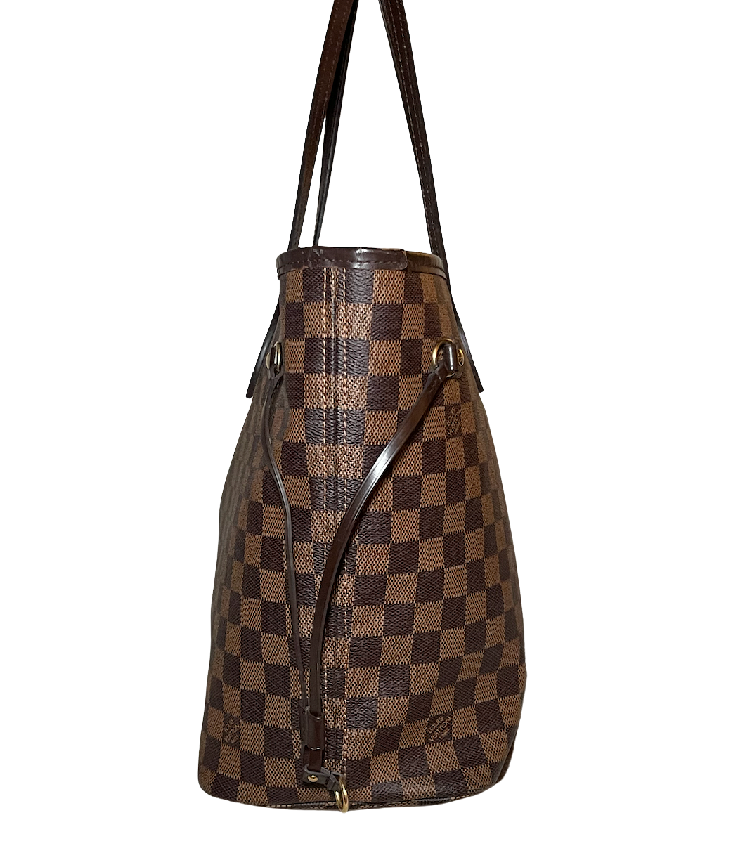 Louis Vuitton Damier Ebene Neverful MM Full Set
