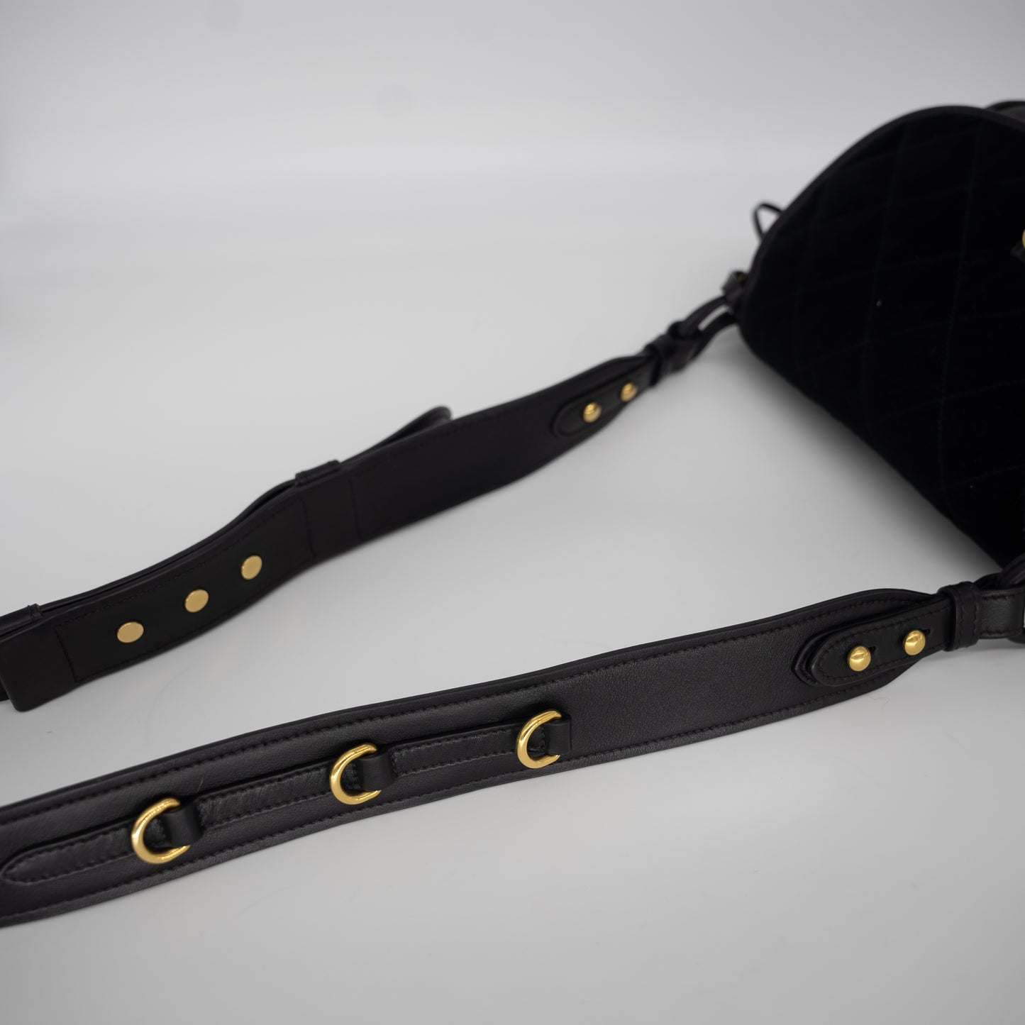 Prada Corsaire Leather Velvet Crossbody