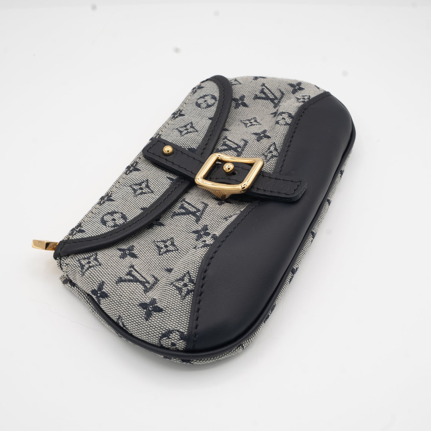 Louis Vuitton Mini Lin Anne Sophie Wallet Denim Leather